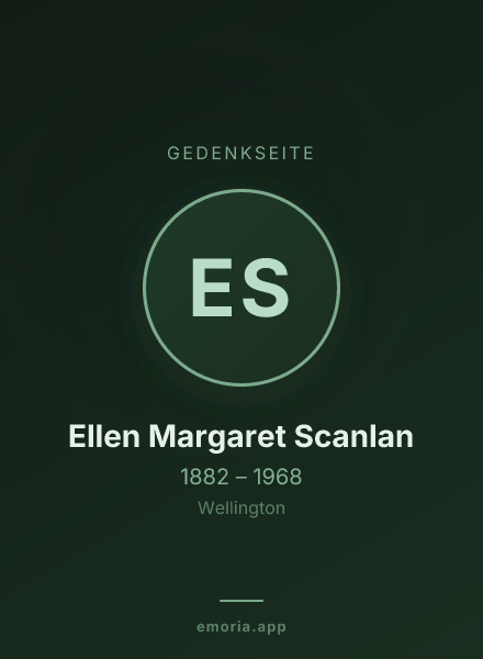 Gedenkportrait von Ellen Margaret Scanlan