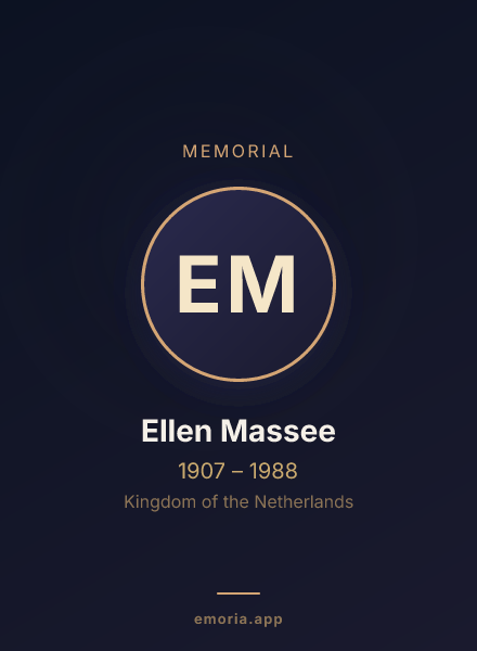 Memorial portrait of Ellen Massee
