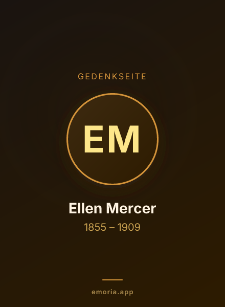 Gedenkportrait von Ellen Mercer