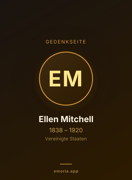 Gedenkportrait von Ellen Mitchell