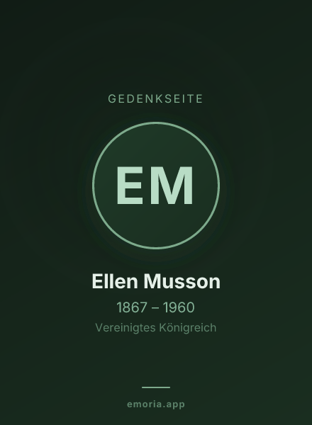 Gedenkportrait von Ellen Musson