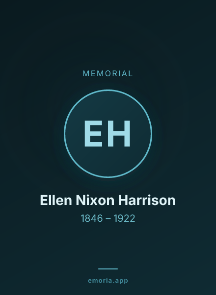 Memorial portrait of Ellen Nixon Harrison