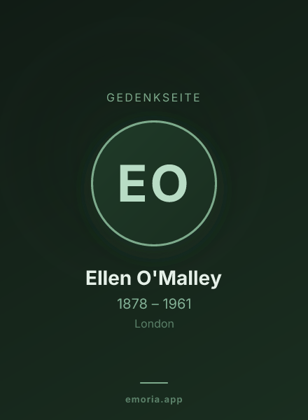 Gedenkportrait von Ellen O'Malley
