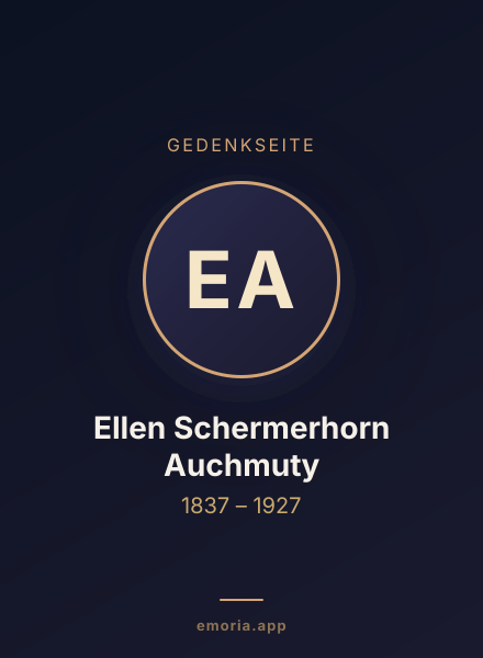 Gedenkportrait von Ellen Schermerhorn Auchmuty