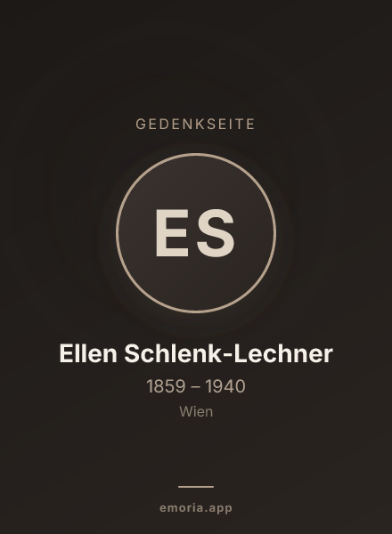 Gedenkportrait von Ellen Schlenk-Lechner