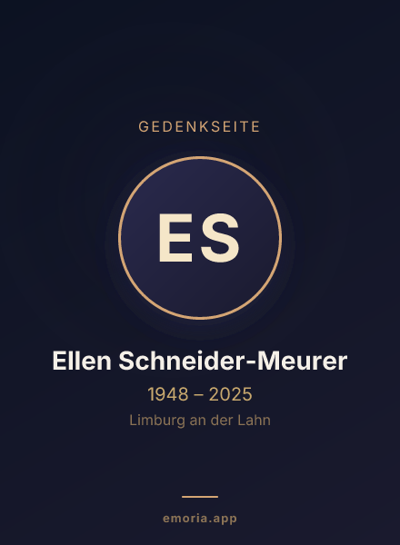 Gedenkportrait von Ellen Schneider-Meurer