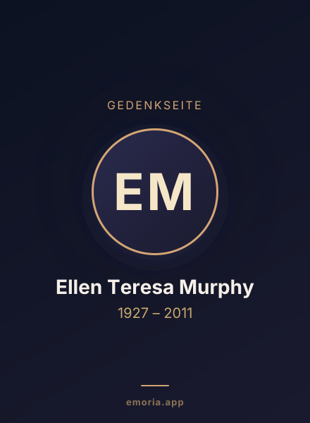 Gedenkportrait von Ellen Teresa Murphy