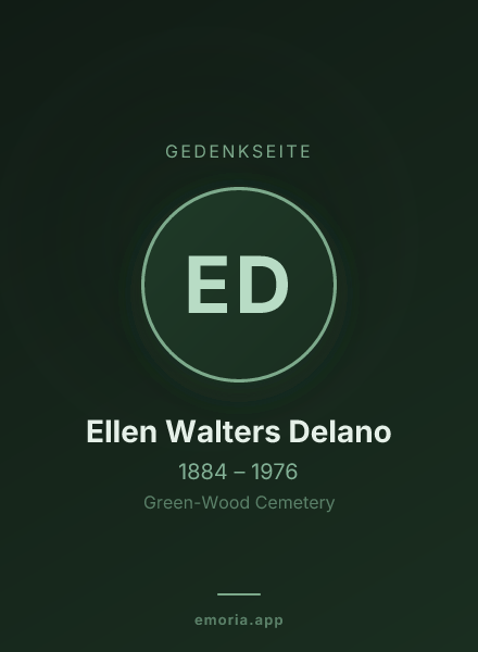 Gedenkportrait von Ellen Walters Delano