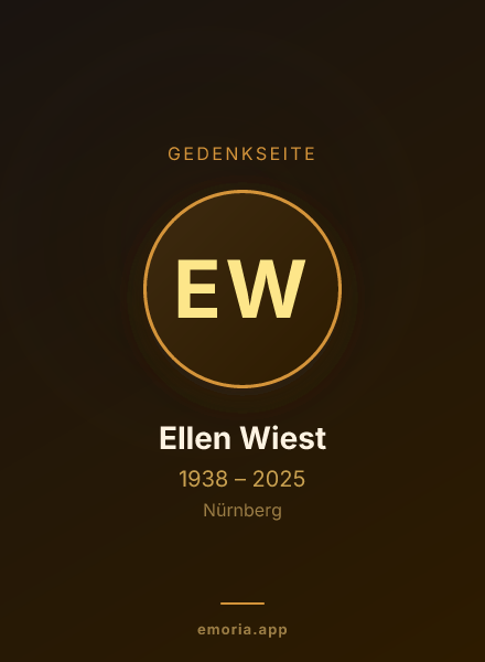 Gedenkportrait von Ellen Wiest