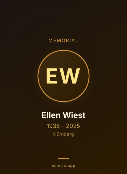 Memorial portrait of Ellen Wiest