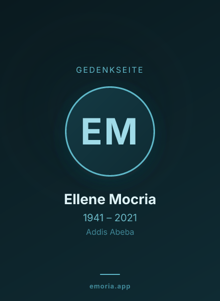 Gedenkportrait von Ellene Mocria