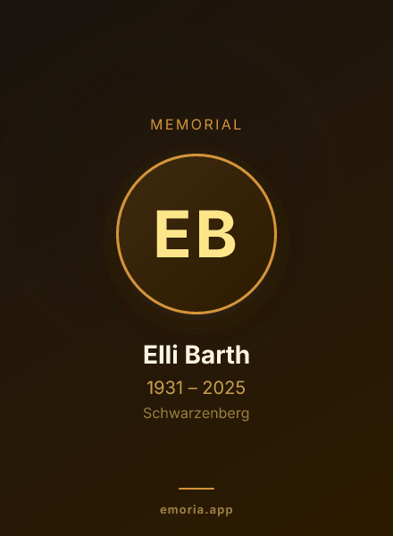 Memorial portrait of Elli Barth