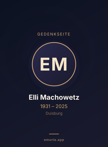 Gedenkportrait von Elli Machowetz