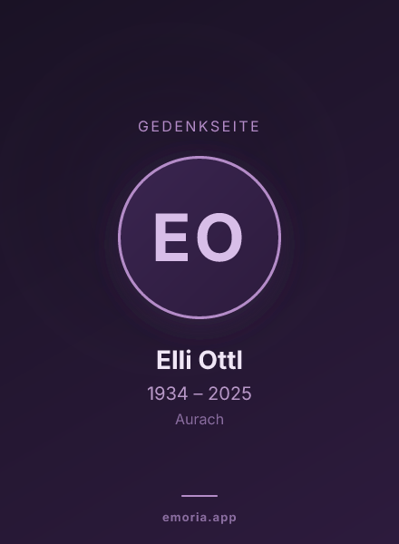 Gedenkportrait von Elli Ottl