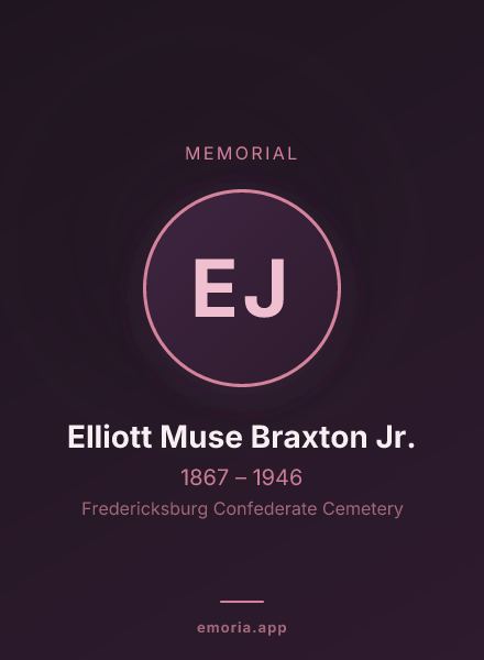 Memorial portrait of Elliott Muse Braxton Jr.
