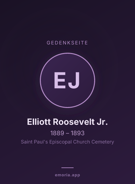 Gedenkportrait von Elliott Roosevelt Jr.