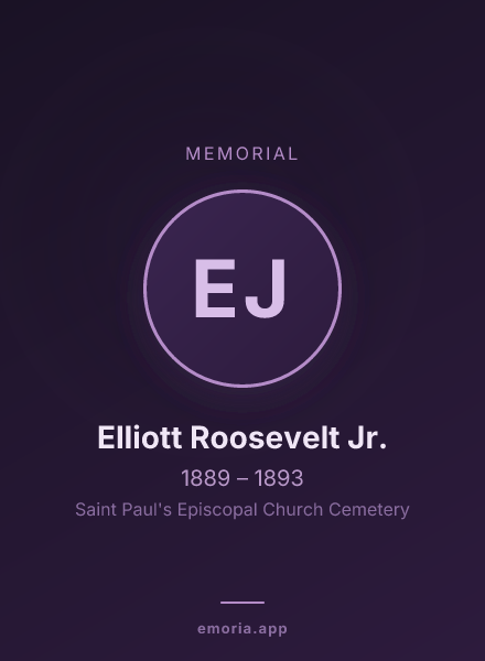 Memorial portrait of Elliott Roosevelt Jr.