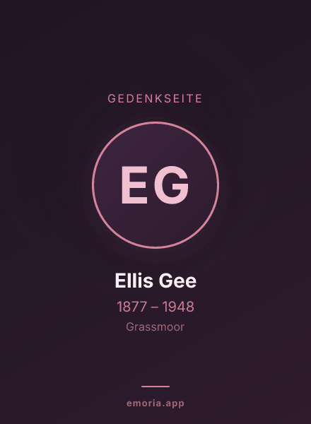 Gedenkportrait von Ellis Gee