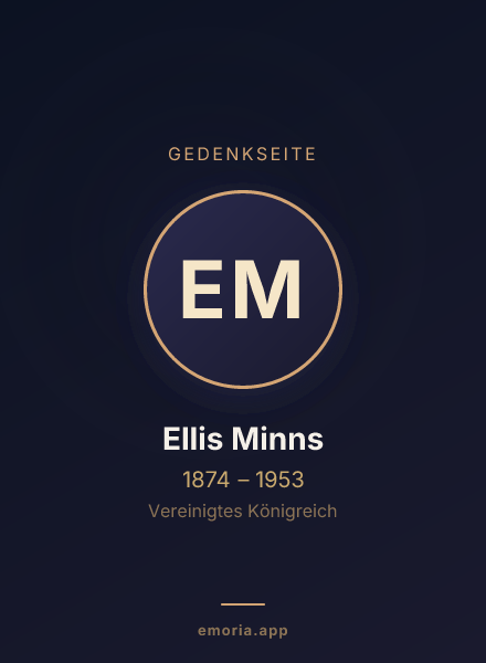 Gedenkportrait von Ellis Minns
