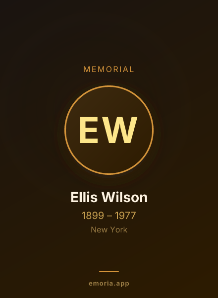 Memorial portrait of Ellis Wilson