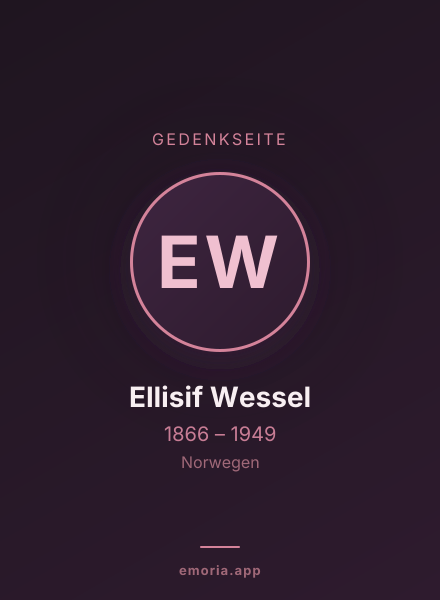 Gedenkportrait von Ellisif Wessel