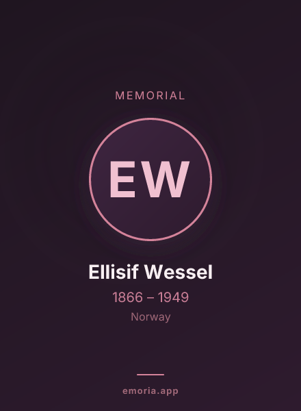 Memorial portrait of Ellisif Wessel