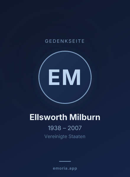 Gedenkportrait von Ellsworth Milburn