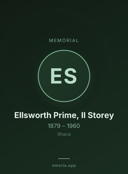Memorial portrait of Ellsworth Prime, II Storey