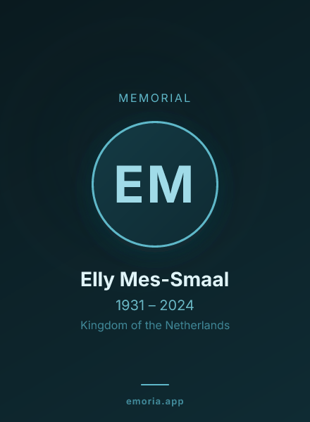 Memorial portrait of Elly Mes-Smaal