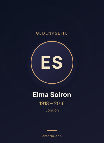 Gedenkportrait von Elma Soiron