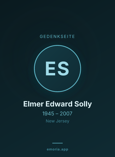 Gedenkportrait von Elmer Edward Solly