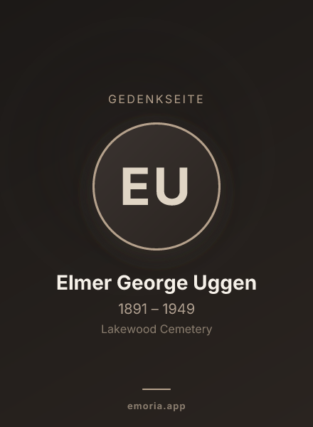Gedenkportrait von Elmer George Uggen