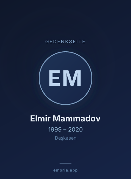Gedenkportrait von Elmir Mammadov
