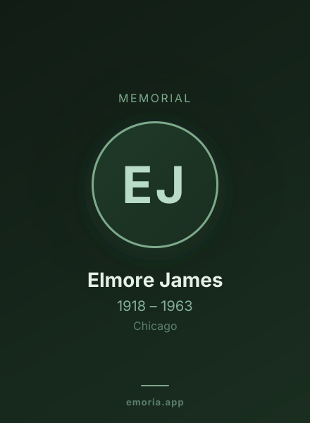 Memorial portrait of Elmore James