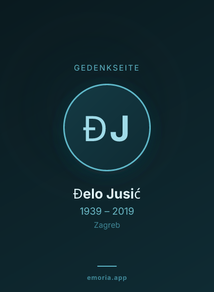 Gedenkportrait von Đelo Jusić
