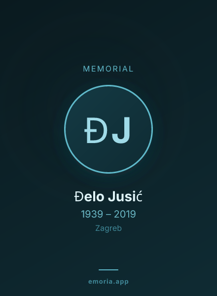 Memorial portrait of Đelo Jusić