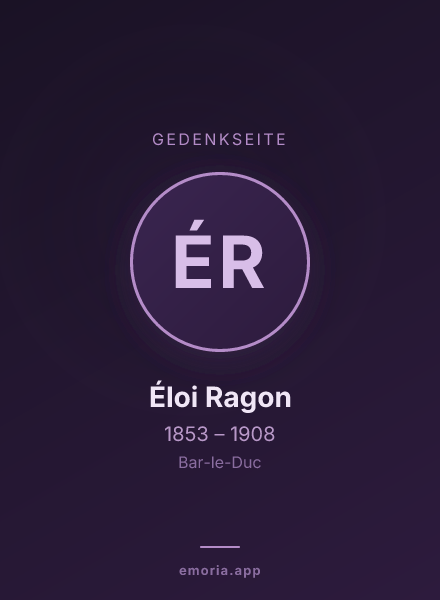 Gedenkportrait von Éloi Ragon