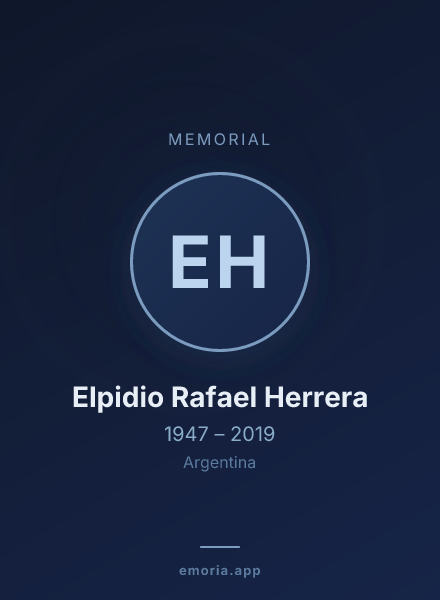 Memorial portrait of Elpidio Rafael Herrera