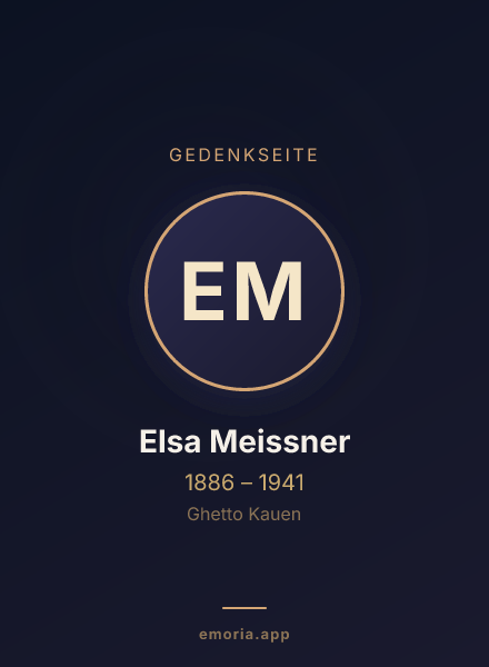 Gedenkportrait von Elsa Meissner