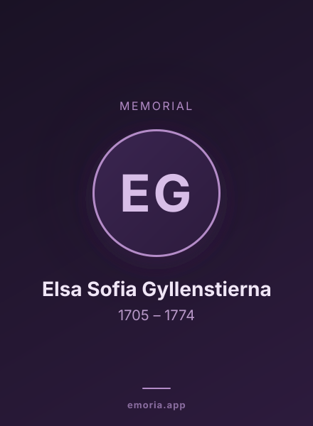 Memorial portrait of Elsa Sofia Gyllenstierna
