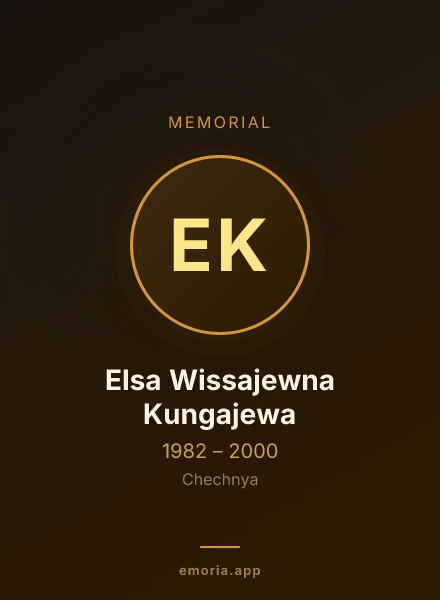 Memorial portrait of Elsa Wissajewna Kungajewa
