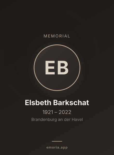 Memorial portrait of Elsbeth Barkschat