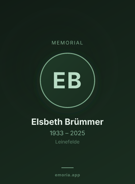 Memorial portrait of Elsbeth Brümmer