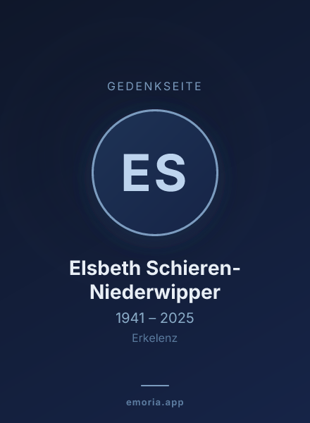 Gedenkportrait von Elsbeth Schieren-Niederwipper