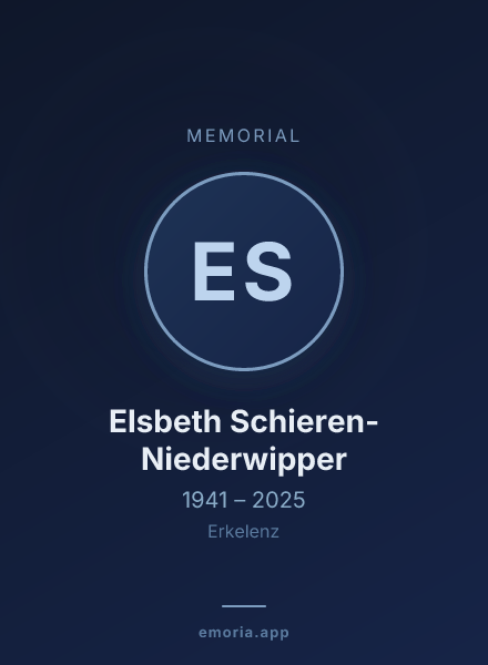 Memorial portrait of Elsbeth Schieren-Niederwipper