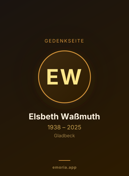 Gedenkportrait von Elsbeth Waßmuth