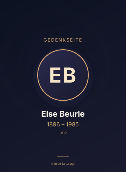 Gedenkportrait von Else Beurle