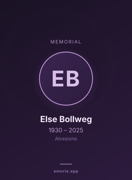 Memorial portrait of Else Bollweg