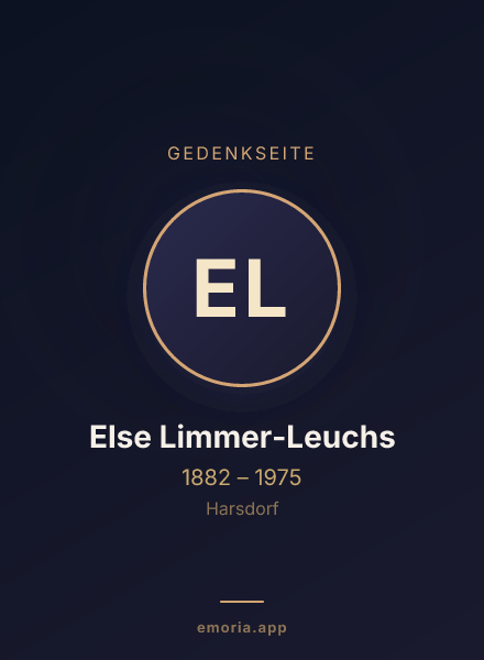 Gedenkportrait von Else Limmer-Leuchs