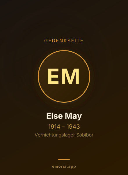 Gedenkportrait von Else May